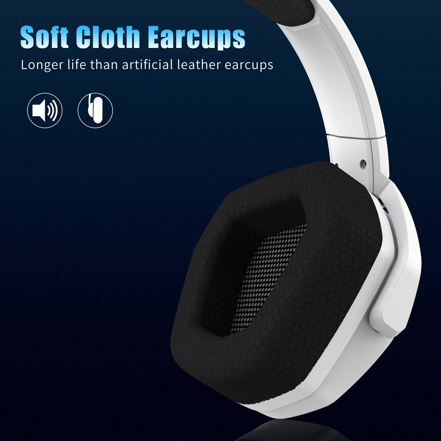 Auriculares inalámbricos duales para juegos NUBWO G06 con micrófono para PS5, PS4, PC, móvil y Switch. Auriculares para juegos Bluetooth 5.3 de 2,4 GHz.