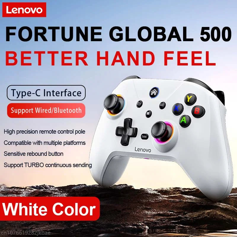 Nuevo controlador inalámbrico Bluetooth RGB Lenovo S02 para Nintendo Switch OLED/Switch Lite/PC/Mobile Gamepad Joystick multifunción