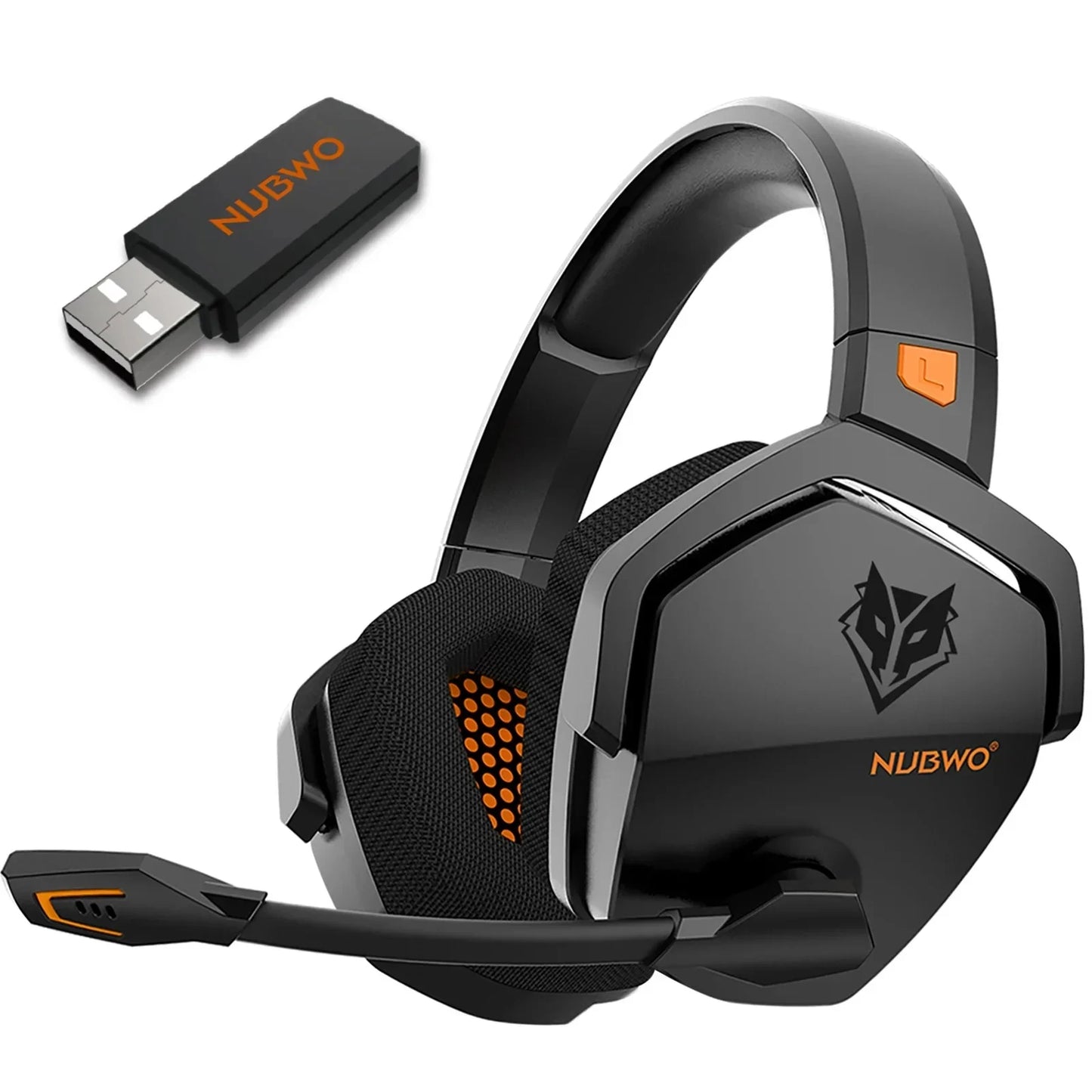 Auriculares inalámbricos duales para juegos NUBWO G06 con micrófono para PS5, PS4, PC, móvil y Switch. Auriculares para juegos Bluetooth 5.3 de 2,4 GHz.