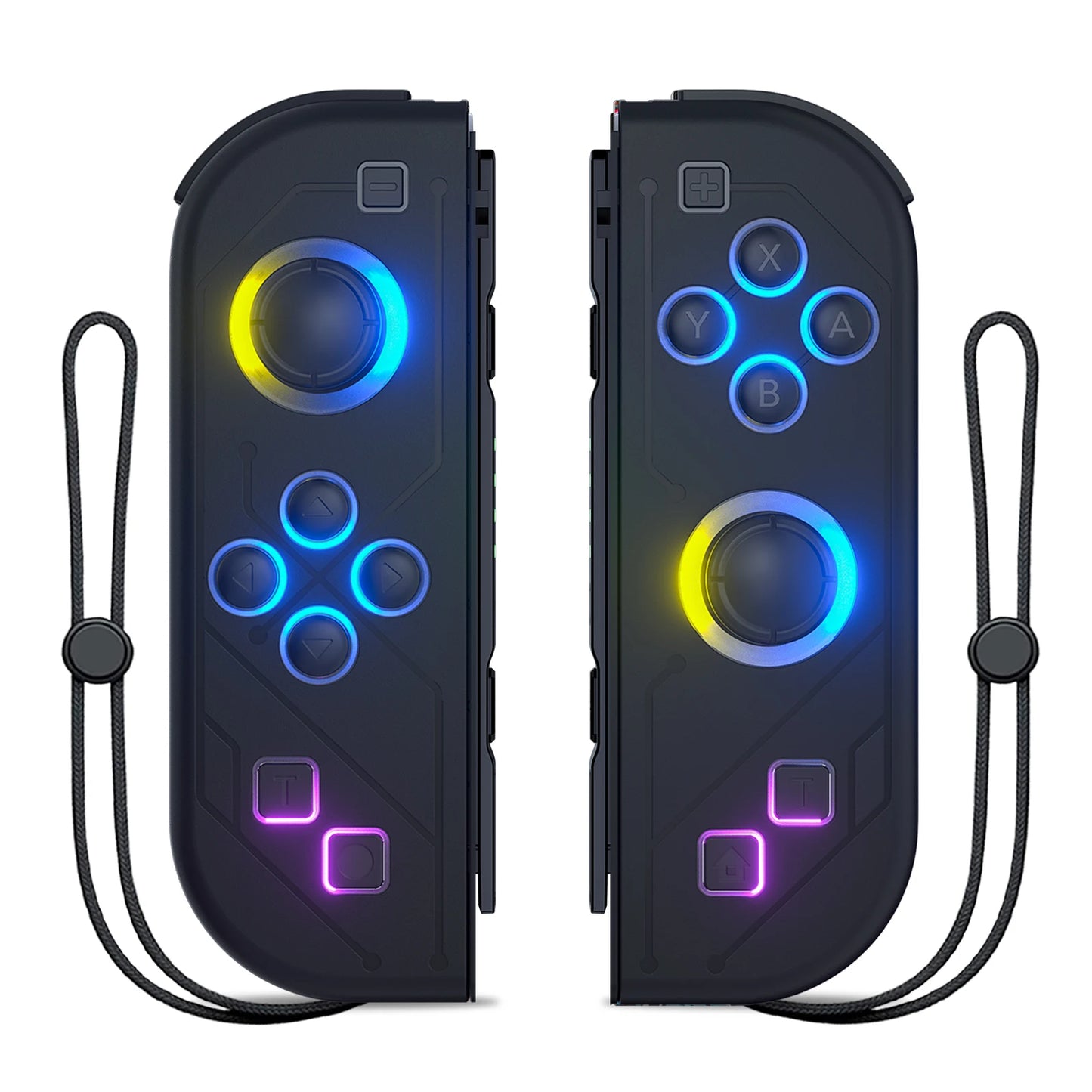 Mando inalámbrico con vibración dual Turbo para Nintendo Switch/OLED/Lite - LED RGB (I/D) Joy-Con
