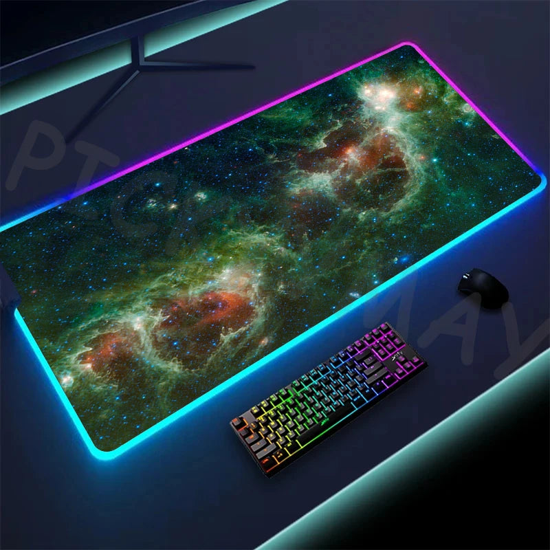 Alfombrilla de ratón LED RGB para gamers (XXL)