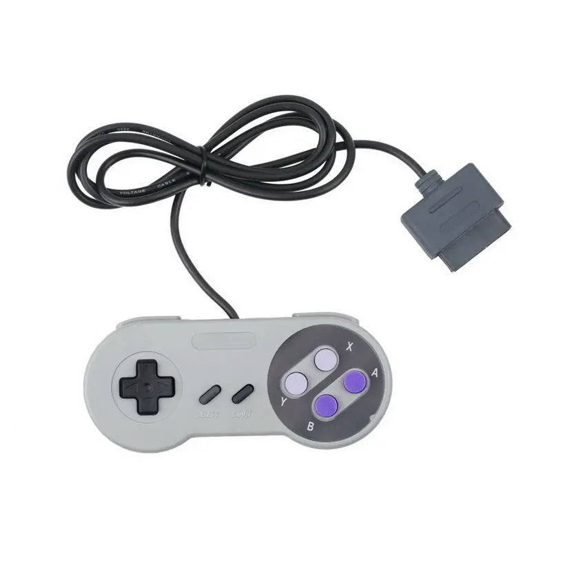 Controlador de 16 bits para Nintendo SNES, mando para consola SNES, joystick para juegos de Nintendo SNES.
