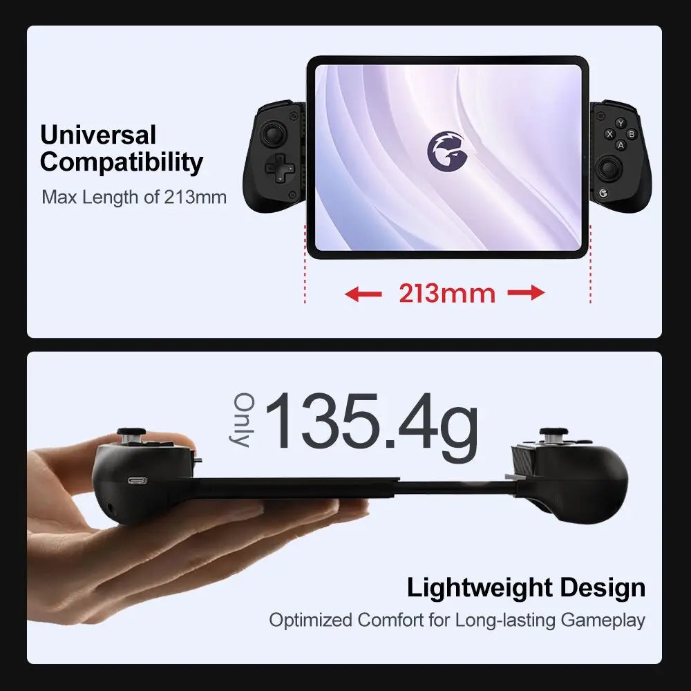 Mando para juegos móvil GameSir X5 Lite Tipo-C para Android e iOS, mando para móvil, puerto tipo C móvil, almohadilla de silicona intercambiable