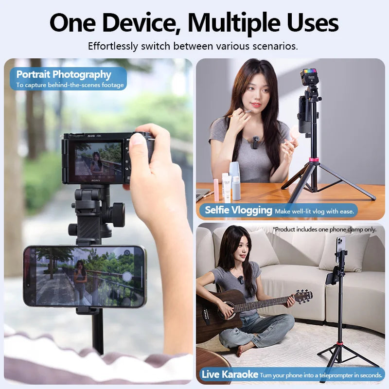 Trípode Ulanzi MT-78 de liberación rápida para cámara, smartphone máx. (1,85) m trípode para selfies con control remoto