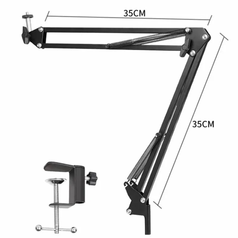 Trípode de brazo flexible para teléfono, soporte de mesa plegable