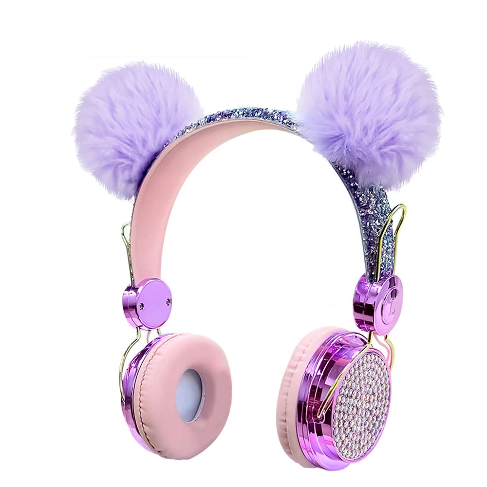 Auriculares de unicornio rosa para niñas, niños y adolescentes, con cable y micrófono, ideal para la escuela, cumpleaños, Navidad, regalo de unicornio.