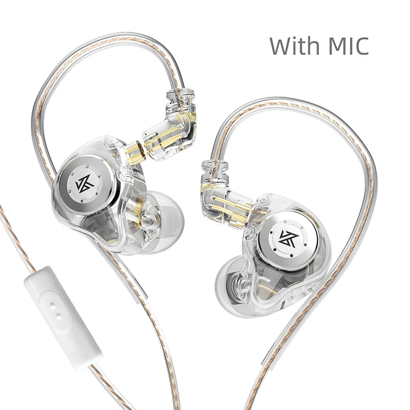 Auriculares KZ EDX Pro dinámicos intraaurales con cable, monitorización HiFi, graves estéreo, para juegos, música, tapones para los oídos, cancelación de ruido