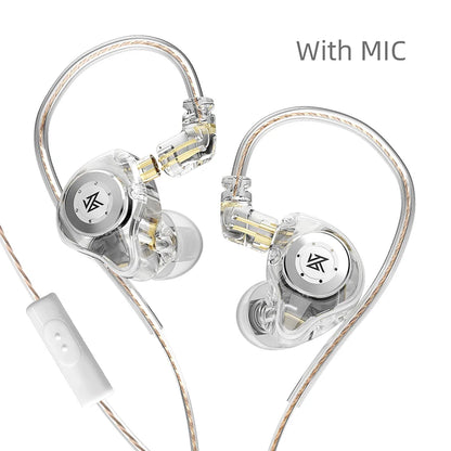 Auriculares KZ EDX Pro dinámicos intraaurales con cable, monitorización HiFi, graves estéreo, para juegos, música, tapones para los oídos, cancelación de ruido