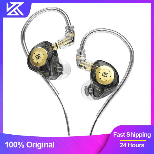 Auriculares KZ EDX Pro dinámicos intraaurales con cable, monitorización HiFi, graves estéreo, para juegos, música, tapones para los oídos, cancelación de ruido