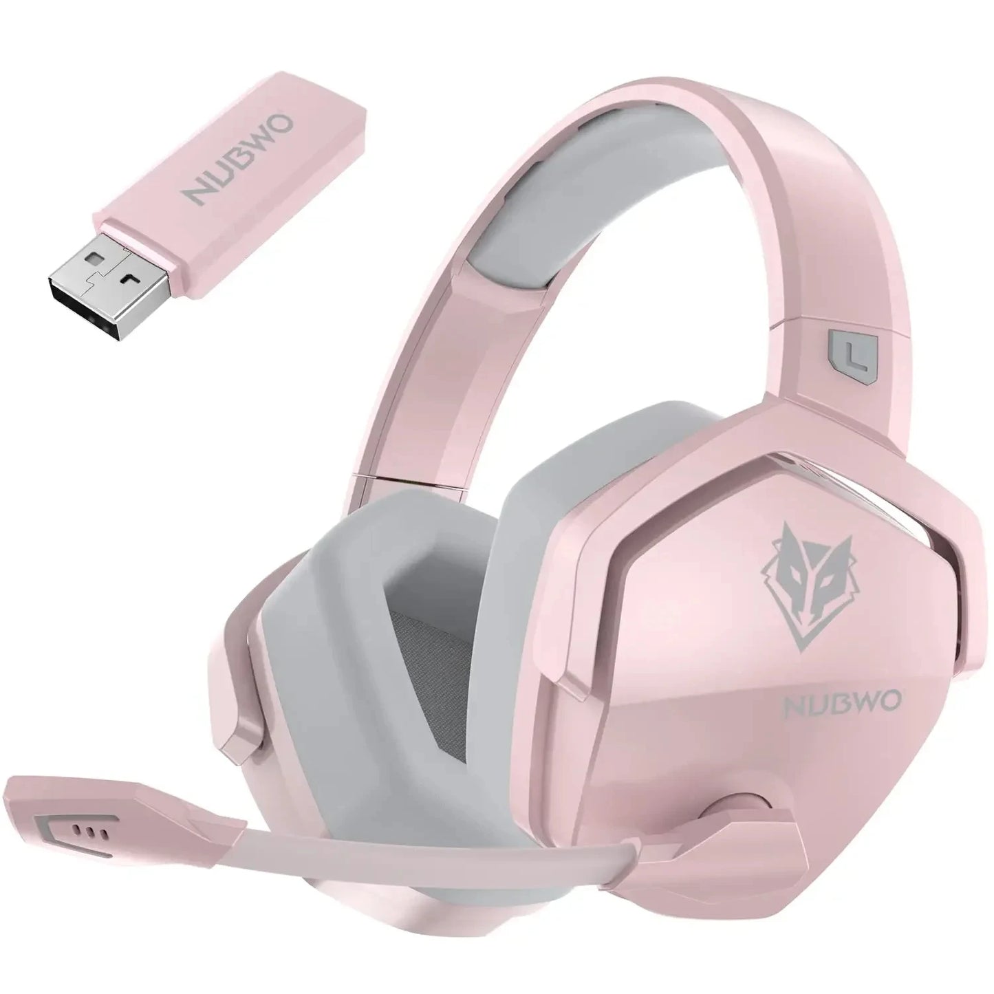 Auriculares inalámbricos duales para juegos NUBWO G06 con micrófono para PS5, PS4, PC, móvil y Switch. Auriculares para juegos Bluetooth 5.3 de 2,4 GHz.