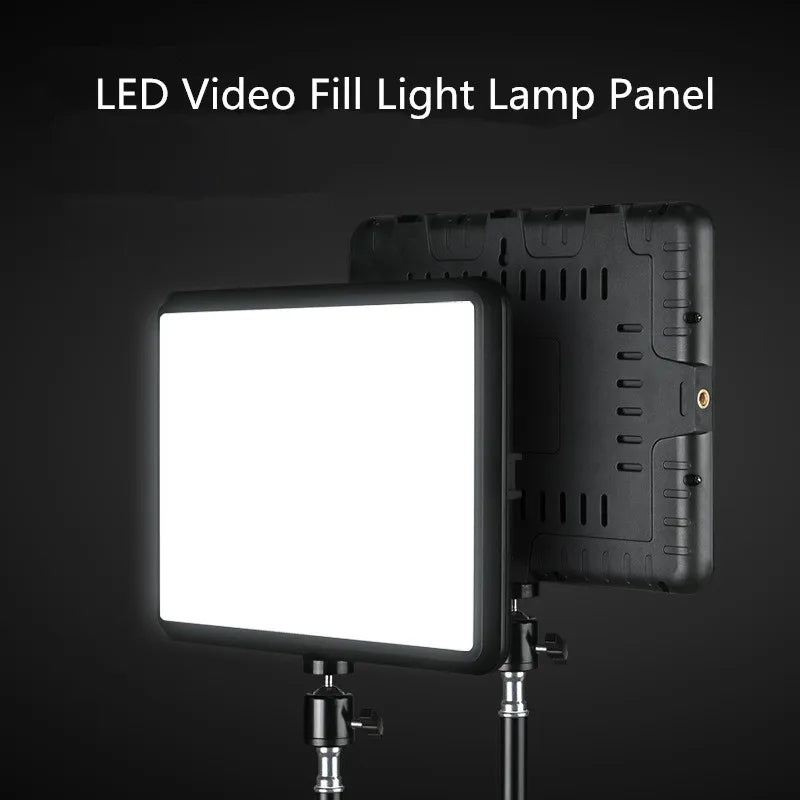 Panel de luz LED para fotografía y video de 8/12 pulgadas, kit de lámpara para estudio fotográfico, transmisión en vivo, grabación y YouTube con trípode.
