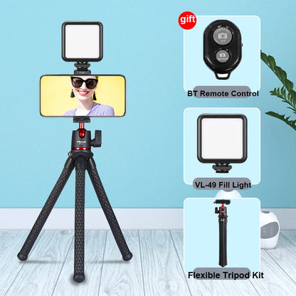 Trípode flexible Ulanzi MT-11 para cámara DSLR con control remoto mini patas de pulpo