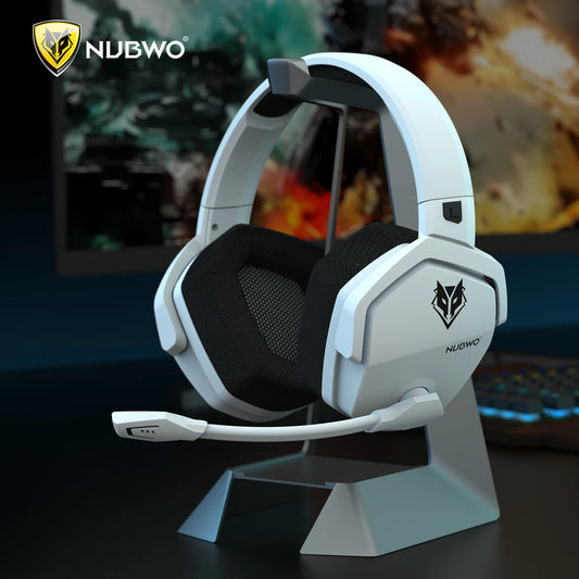 Auriculares inalámbricos duales para juegos NUBWO G06 con micrófono para PS5, PS4, PC, móvil y Switch. Auriculares para juegos Bluetooth 5.3 de 2,4 GHz.