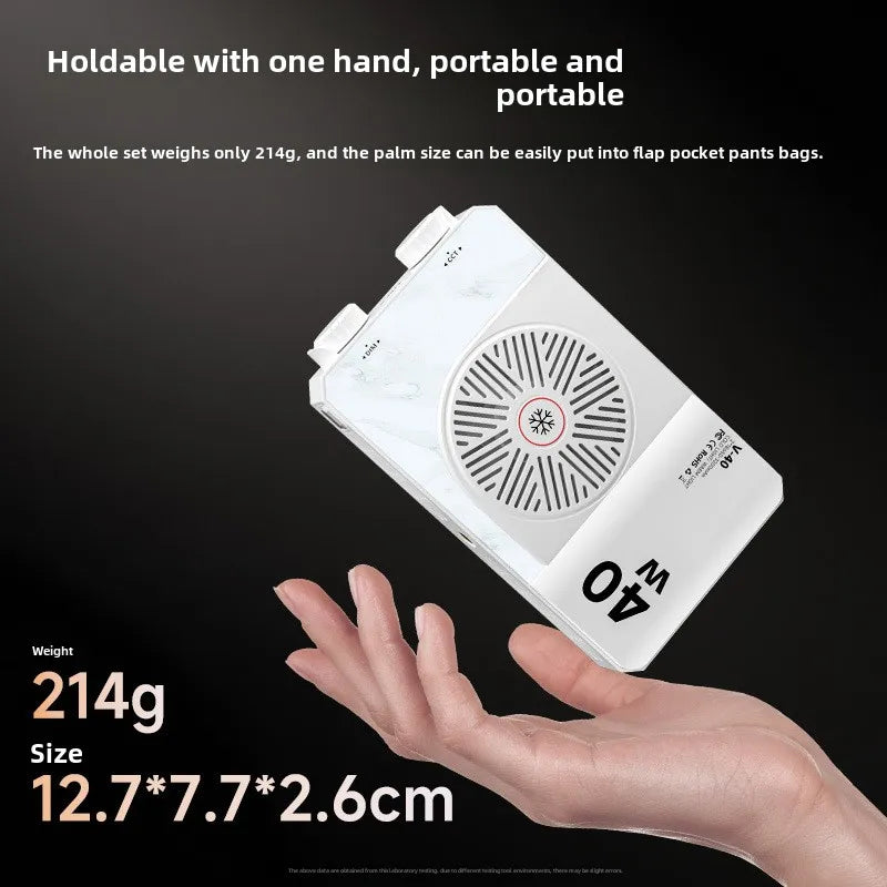 Luz de vídeo LED portátil de 40W, mini luz de relleno portátil pequeña con batería recargable incorporada, que puede cargar teléfonos móviles PD