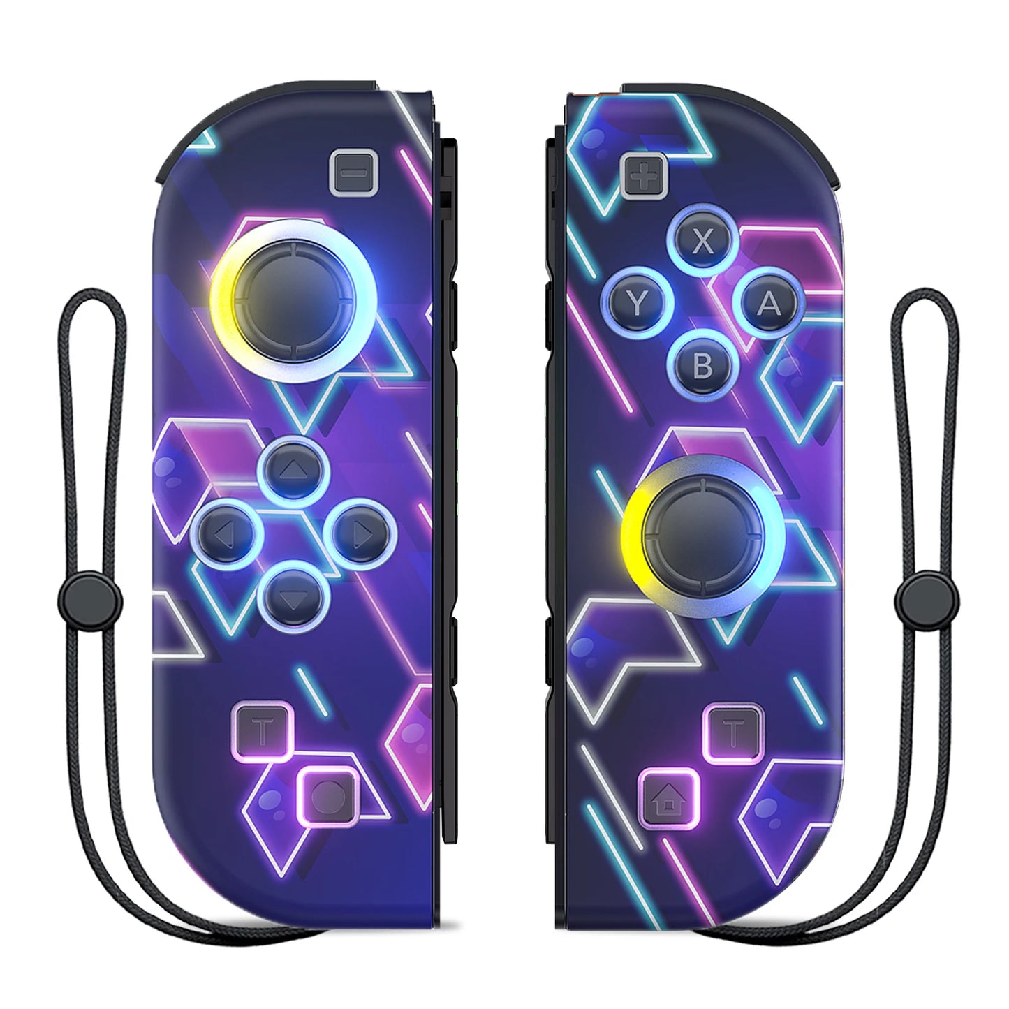 Mando inalámbrico con vibración dual Turbo para Nintendo Switch/OLED/Lite - LED RGB (I/D) Joy-Con