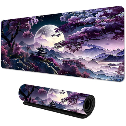 Alfombrilla de ratón con diseño de Sakura antideslizante de goma, para juegos