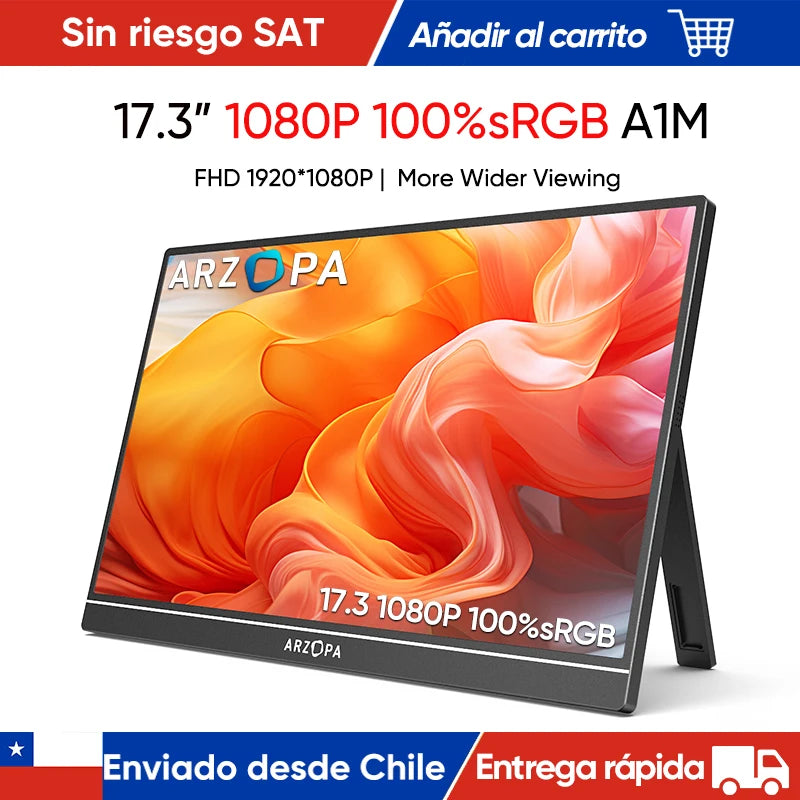 ARZOPA 17.3" 1080P 100%sRGB A1M