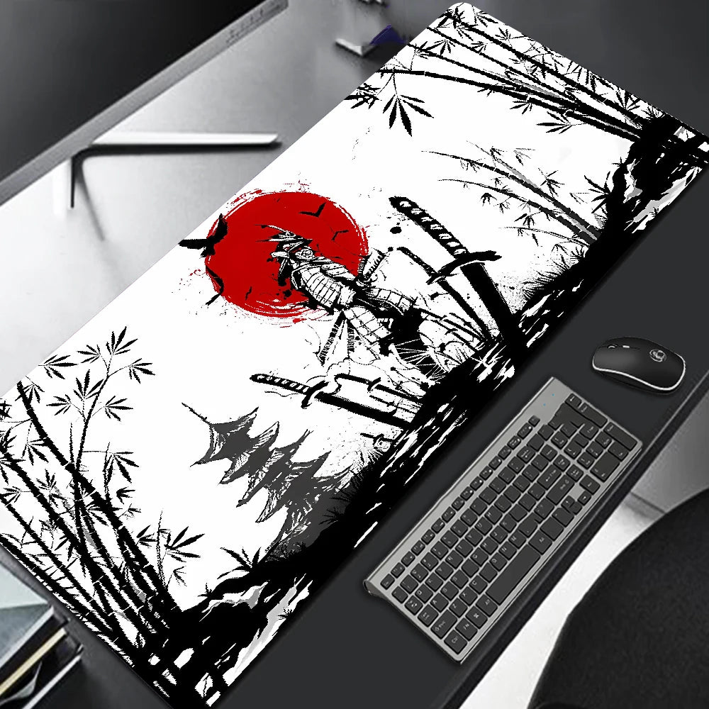 Alfombrilla para ratón de Samurai Warrior gamers, accesorio para PC