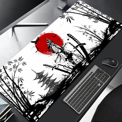 Alfombrilla para ratón de Samurai Warrior gamers, accesorio para PC