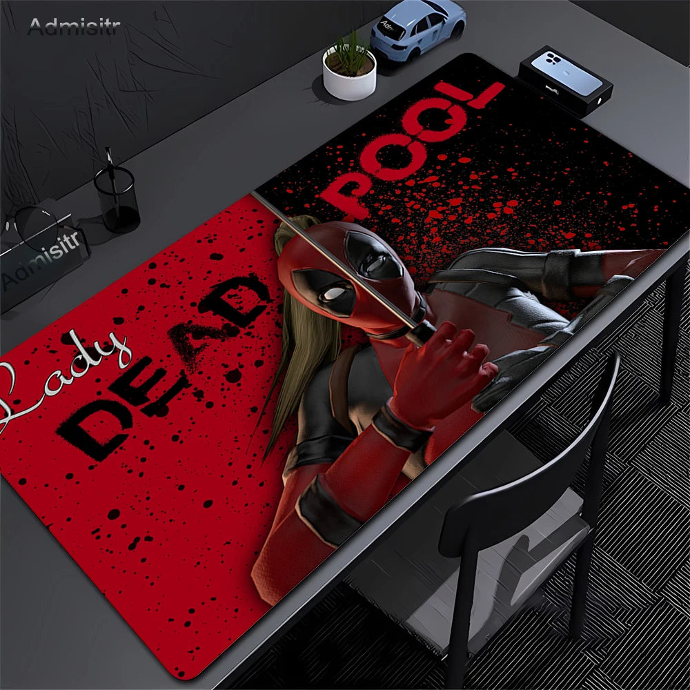 Alfombrilla de ratón antideslizante para juegos con diseño de Deadpool