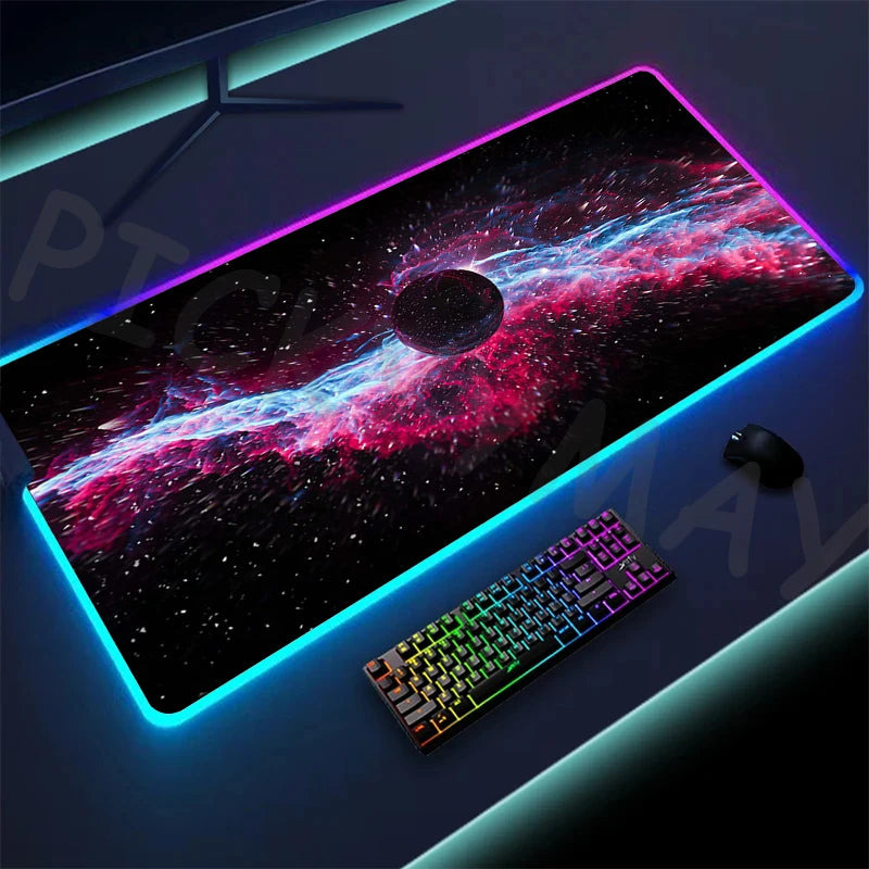 Alfombrilla de ratón LED RGB para gamers (XXL)