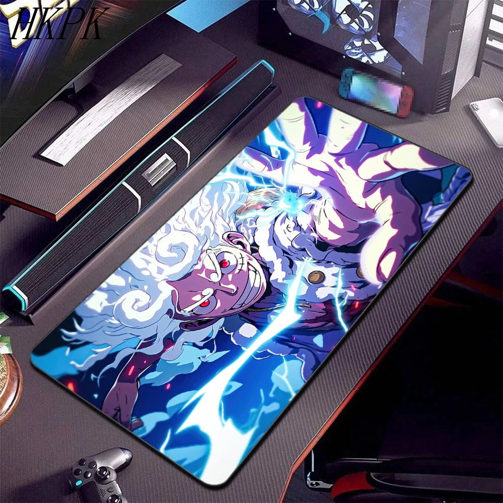 Alfombrilla de ratón de anime de One Piece, accesorios para PC, alfombrilla de teclado para jugador XXL, alfombrillas de ratón para juegos extendidas.
