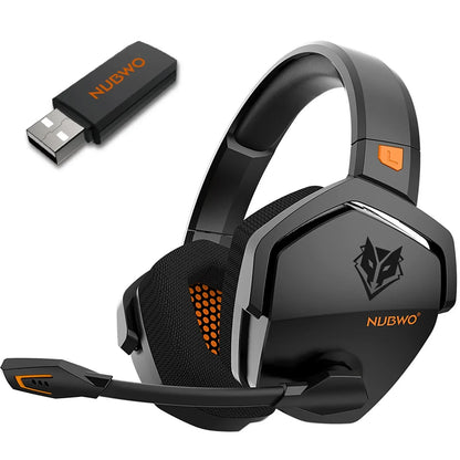Auriculares inalámbricos duales para juegos NUBWO G06 con micrófono para PS5, PS4, PC, móvil y Switch. Auriculares para juegos Bluetooth 5.3 de 2,4 GHz.