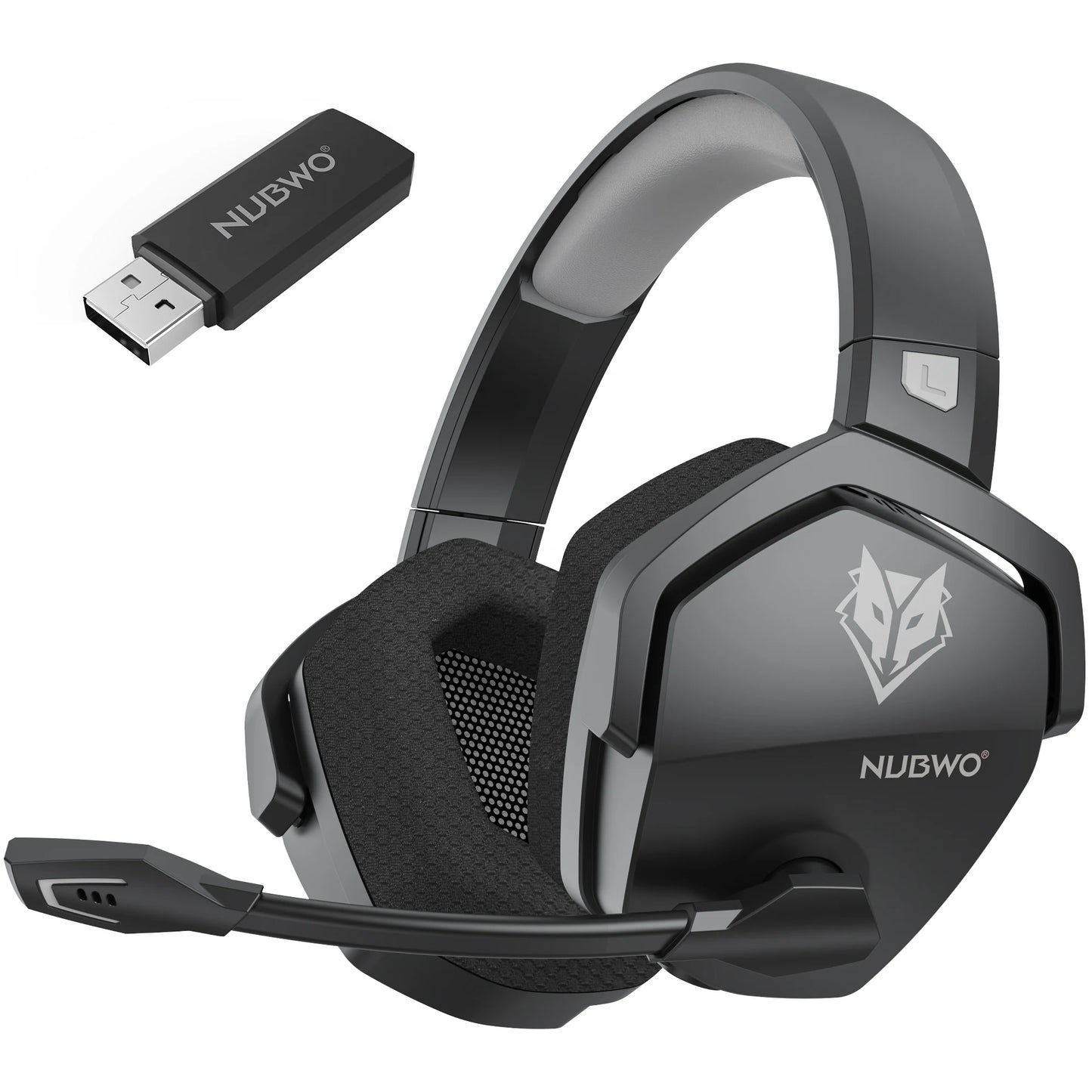 Auriculares inalámbricos duales para juegos NUBWO G06 con micrófono para PS5, PS4, PC, móvil y Switch. Auriculares para juegos Bluetooth 5.3 de 2,4 GHz.