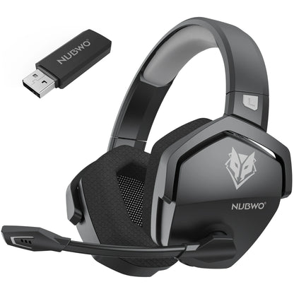 Auriculares inalámbricos duales para juegos NUBWO G06 con micrófono para PS5, PS4, PC, móvil y Switch. Auriculares para juegos Bluetooth 5.3 de 2,4 GHz.