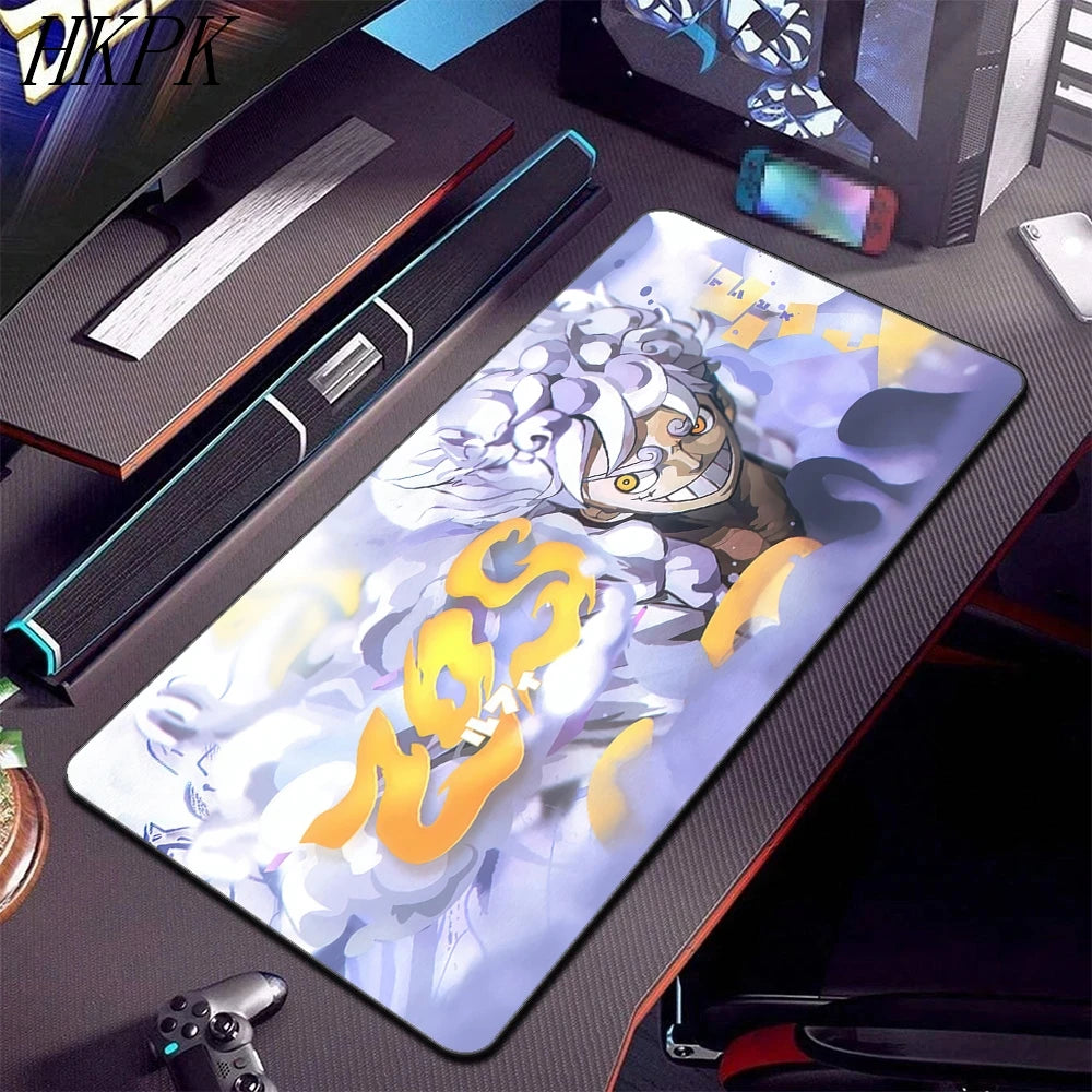 Alfombrilla de ratón de anime de One Piece, accesorios para PC, alfombrilla de teclado para jugador XXL, alfombrillas de ratón para juegos extendidas.