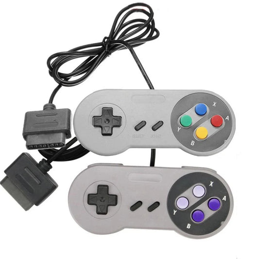 Controlador de 16 bits para Nintendo SNES, mando para consola SNES, joystick para juegos de Nintendo SNES.