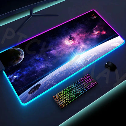 Alfombrilla de ratón LED RGB para gamers (XXL)