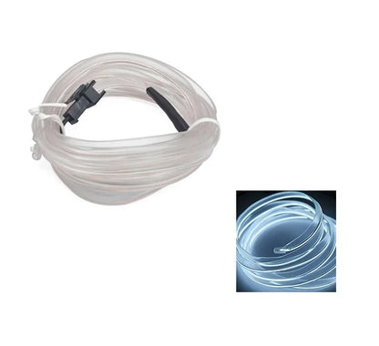 Tira de neón LED decorativa para interior de coche, 10 m, 1 m, 3 m y 5 m. Luz ambiental flexible con cable y alimentación USB, ideal para fiestas y ambientes.