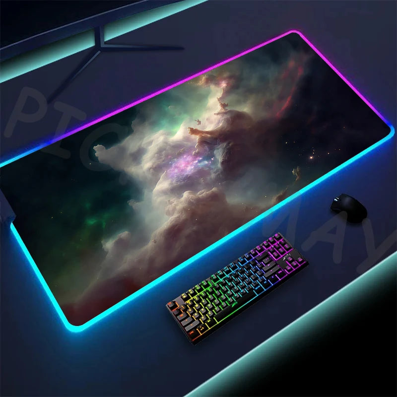 Alfombrilla de ratón LED RGB para gamers (XXL)