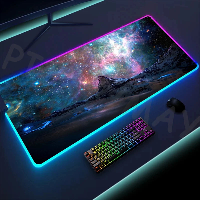 Alfombrilla de ratón LED RGB para gamers (XXL)