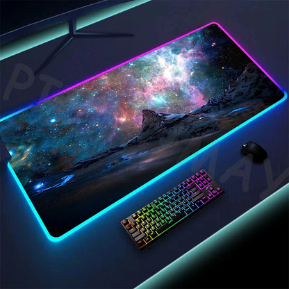 Alfombrilla de ratón LED RGB para gamers (XXL)