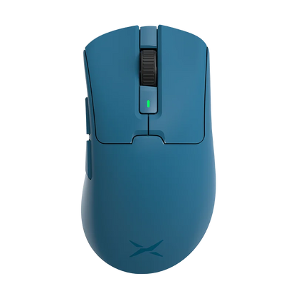Ratón inalámbrico para juegos Delux M900PRO ergonómico con tasa de sondeo de 8K, PAW3395, 63 g, base de carga magnética RGB para jugadores de PC diestros y grandes.