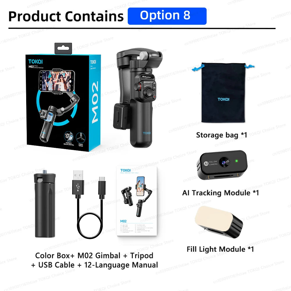Soporte para teléfono con cardán de 3 ejes, antivibración, para grabar videos y selfies, con estabilizador para teléfonos inteligentes Xiaomi, iPhone y otros dispositivos.