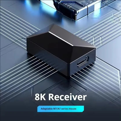 Ratón inalámbrico MCHOSE A7 Pro Ultra para juegos de tres modos y deportes electrónicos PAW3950, ligero, 42 000 ppp, 8 K, bajo retardo, ergonomía, 500 mAh