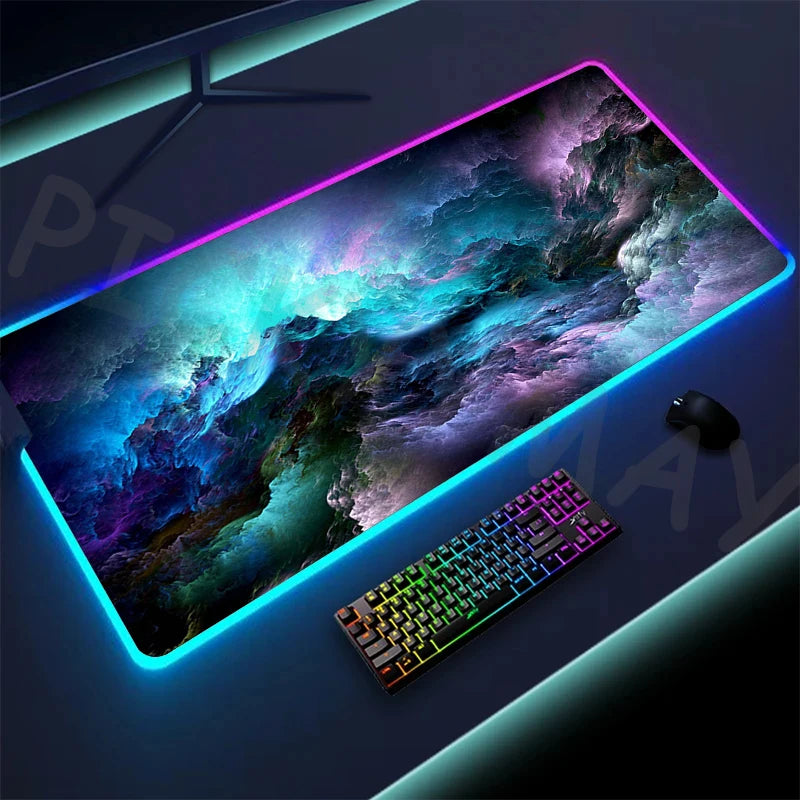 Alfombrilla de ratón LED RGB para gamers (XXL)