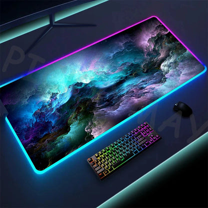 Alfombrilla de ratón LED RGB para gamers (XXL)