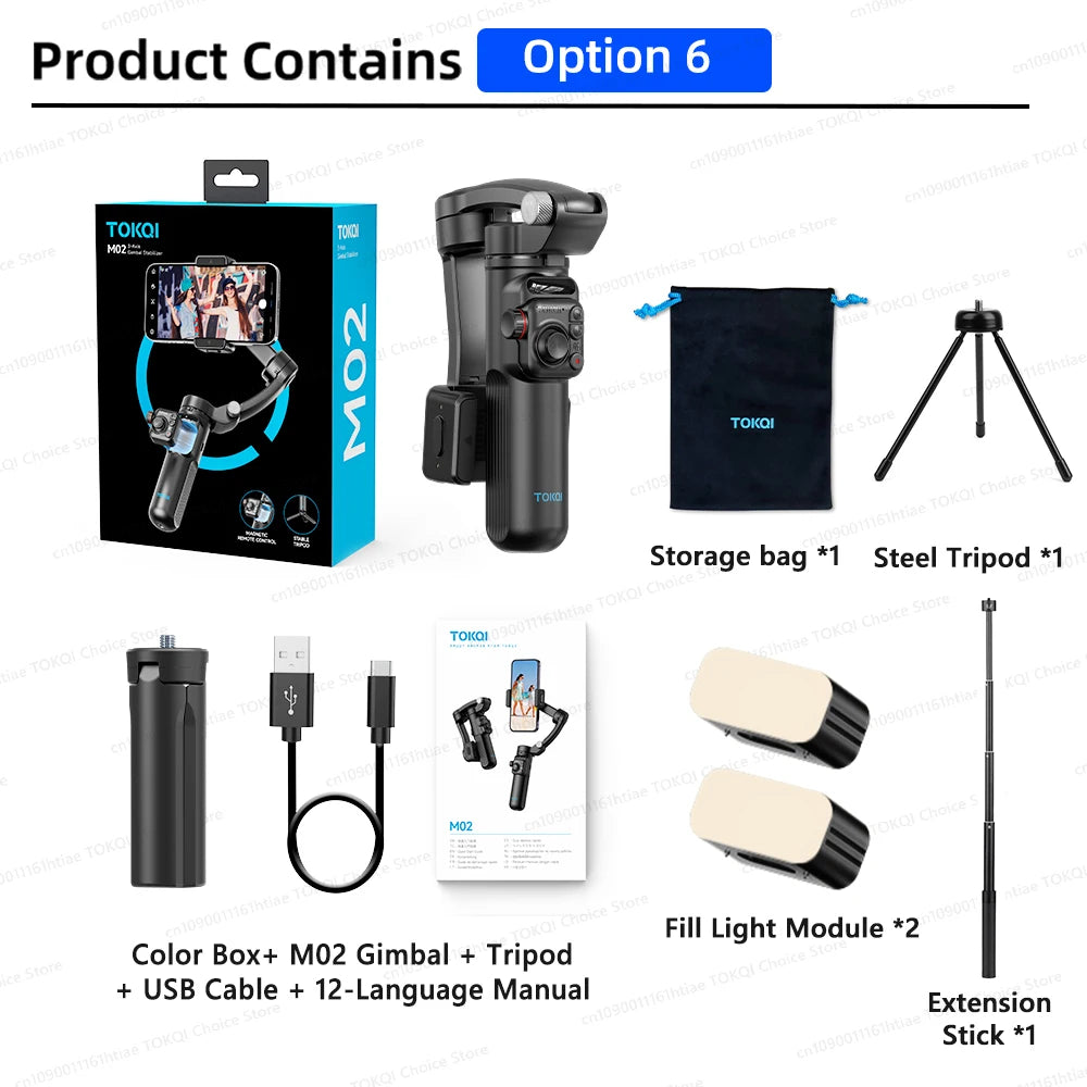 Soporte para teléfono con cardán de 3 ejes, antivibración, para grabar videos y selfies, con estabilizador para teléfonos inteligentes Xiaomi, iPhone y otros dispositivos.