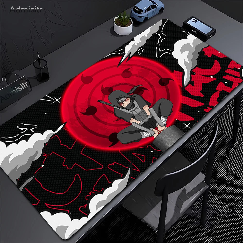 Alfombrilla de ratón de goma antideslizante Naruto S XL XXL para escritorio de oficina