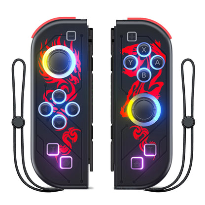 Mando inalámbrico con vibración dual Turbo para Nintendo Switch/OLED/Lite - LED RGB (I/D) Joy-Con