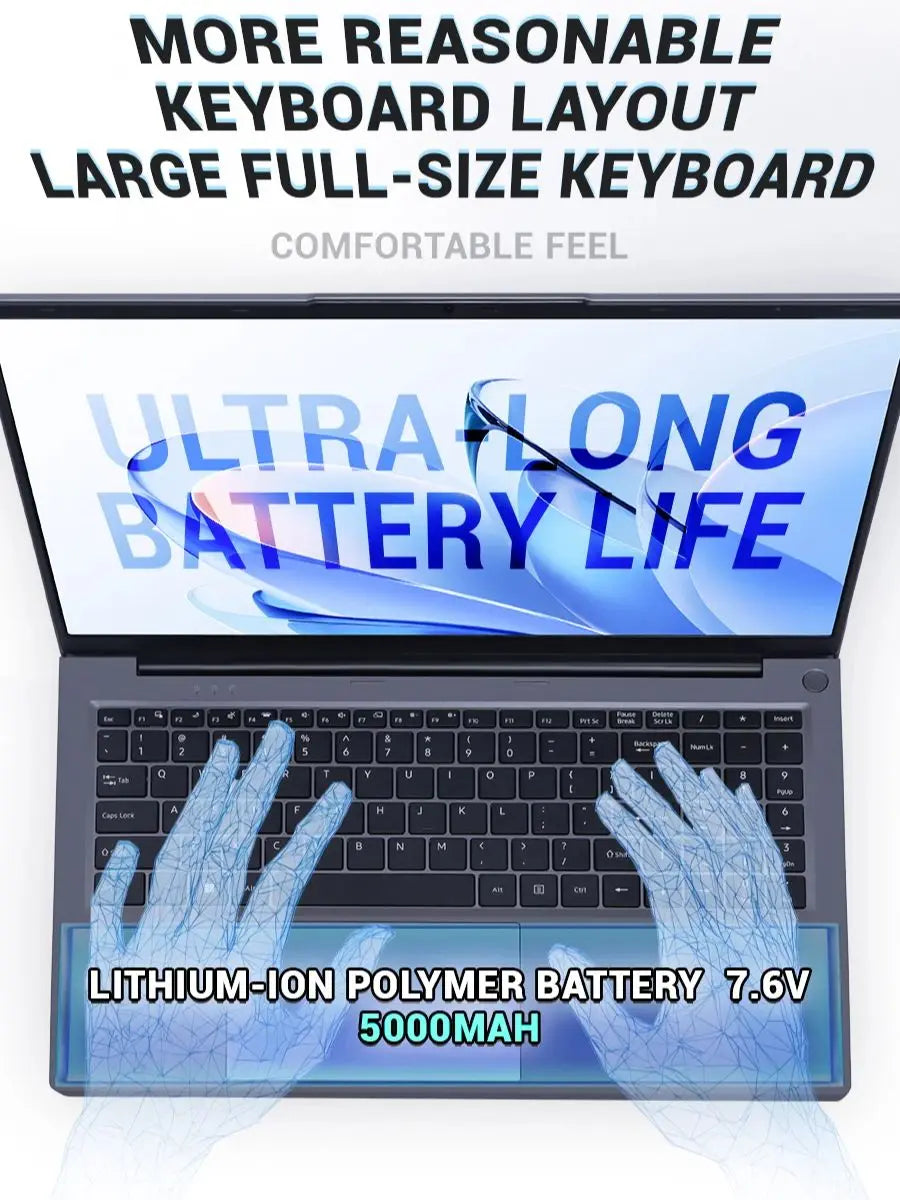 Firebat A16 AT15 Laptop 15.6 CPU Intel N100 16GB RAM