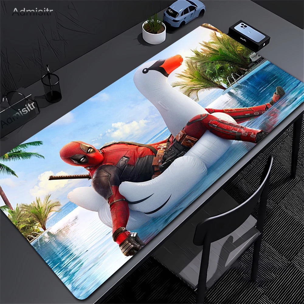 Alfombrilla de ratón antideslizante para juegos con diseño de Deadpool