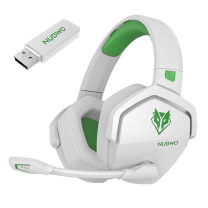 Auriculares inalámbricos duales para juegos NUBWO G06 con micrófono para PS5, PS4, PC, móvil y Switch. Auriculares para juegos Bluetooth 5.3 de 2,4 GHz.