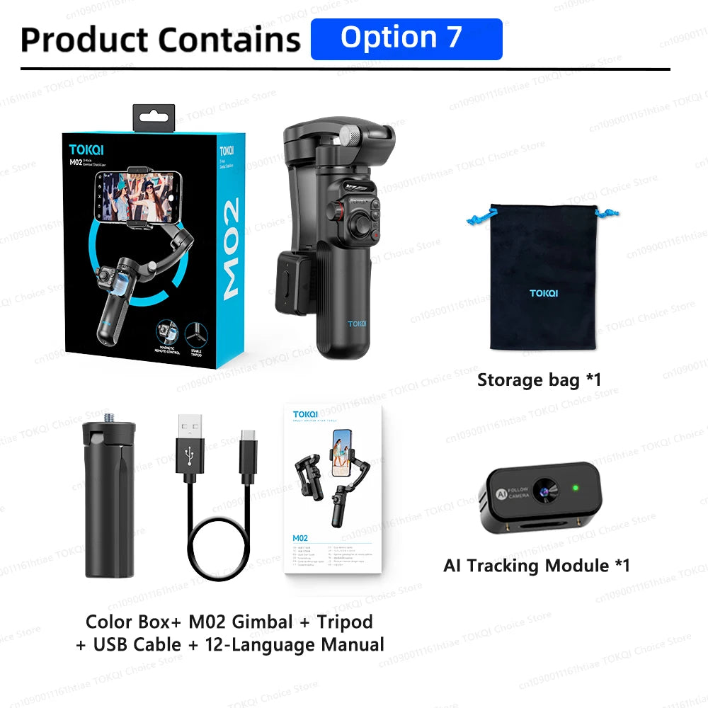 Soporte para teléfono con cardán de 3 ejes, antivibración, para grabar videos y selfies, con estabilizador para teléfonos inteligentes Xiaomi, iPhone y otros dispositivos.