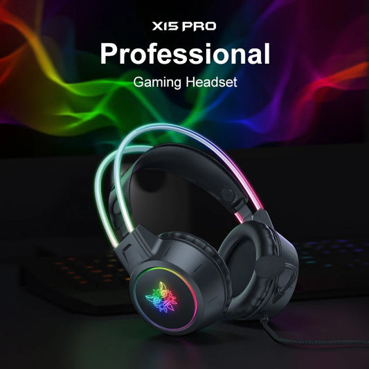 Auriculares para juegos ONIKUMA RGB con micrófono flexible HD de 3,5 mm para PC, Xbox, PS4, PS5 y Switch.