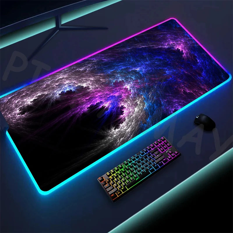 Alfombrilla de ratón LED RGB para gamers (XXL)